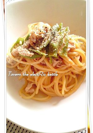 フライパン１つで豚とオクラのトマトパスタ-レシピのメイン写真