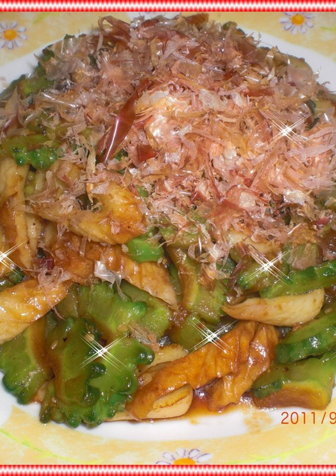 ✿焼き肉のタレでゴーヤちくわ炒め✿-レシピのメイン写真