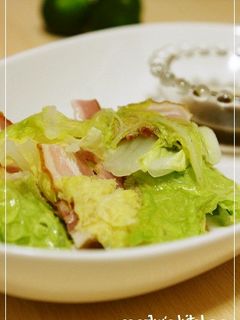 白菜とベーコンのミルフィーユ蒸し-レシピのメイン写真