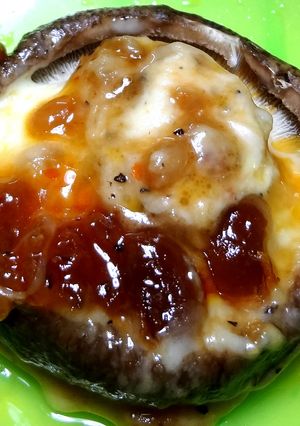 ルクエでシイタケの もろみ味噌チーズ蒸し-レシピのメイン写真