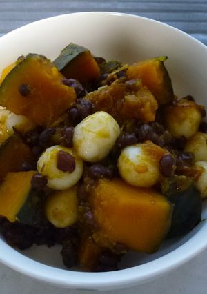 おかず？おやつ？白玉入り♪南瓜のいとこ煮-レシピのメイン写真