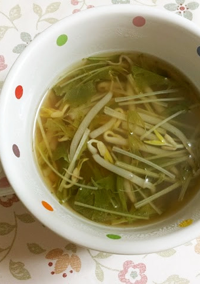 水菜ともやしのスープ-レシピのメイン写真