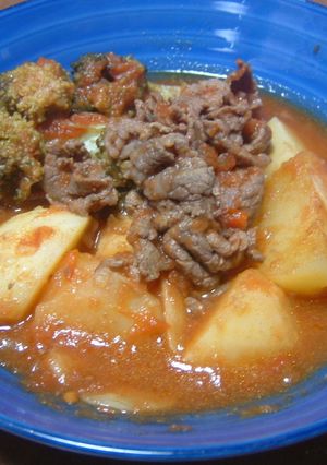 牛肉とじゃがいものトマト煮込み-レシピのメイン写真