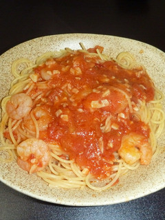 簡単!エビのトマトパスタ-レシピのメイン写真