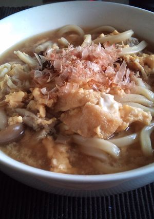 キノコとふんわりたまごうどん-レシピのメイン写真