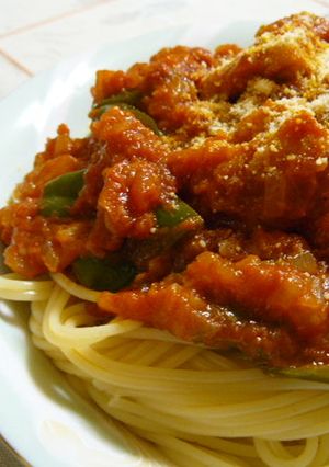 おかずにだってなるチキンのトマトパスタ♡-レシピのメイン写真
