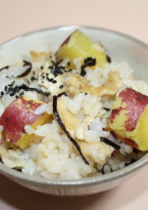 秋味！圧力鍋deさつまいも塩昆布ご飯-レシピのメイン写真