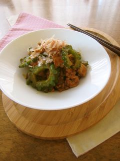 ゴーヤと豚肉の味噌炒め。-レシピのメイン写真