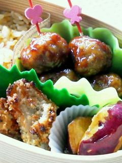 ☆お弁当おかず☆鶏だんごの照焼き-レシピのメイン写真