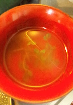 豆苗のおすまし-レシピのメイン写真