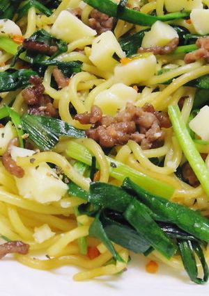 スマートチーズとニラの焼そば-レシピのメイン写真