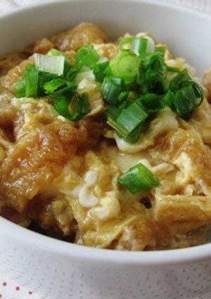 お昼ごはんに☆チーズ入りきつね丼-レシピのメイン写真