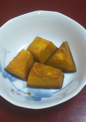 圧力鍋で簡単！ほっくりカボチャの煮つけ-レシピのメイン写真