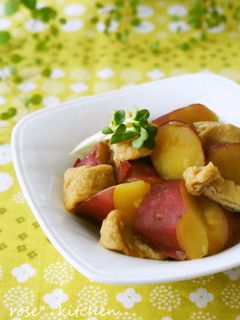 ✽さつまいもと油揚げの煮物✽-レシピのメイン写真