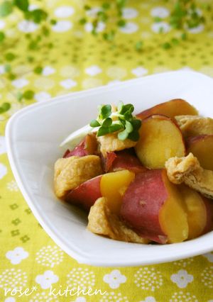 ✽さつまいもと油揚げの煮物✽-レシピのメイン写真