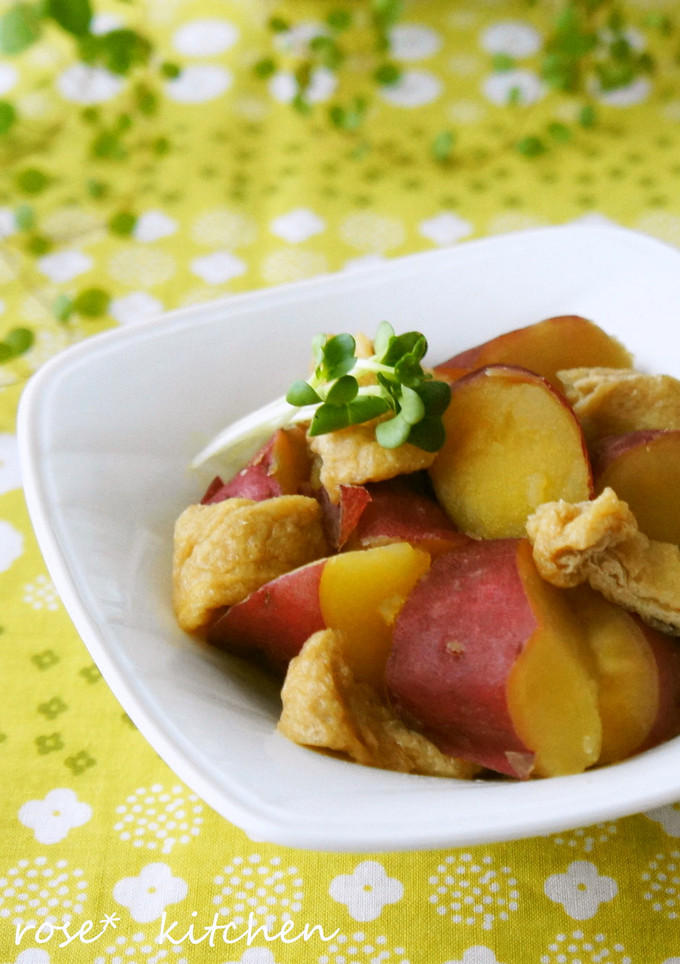 ✽さつまいもと油揚げの煮物✽-レシピのメイン写真