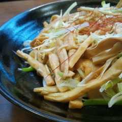 รูปของ メンマと白髪ねぎの中華風炒め