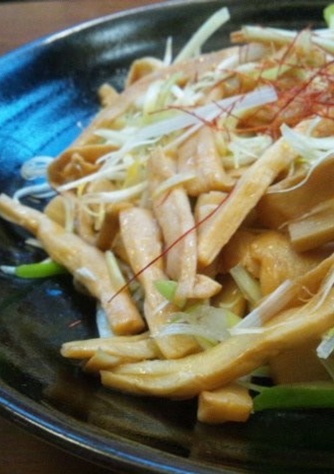 メンマと白髪ねぎの中華風炒め-レシピのメイン写真