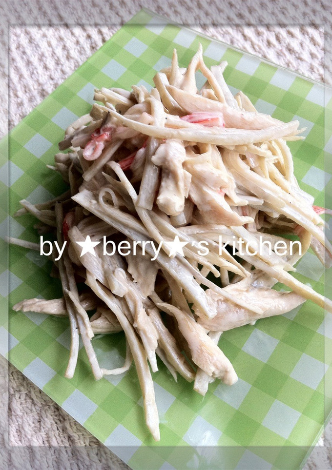 ☆簡単♪鶏ささみとゴボウのサラダ☆-レシピのメイン写真