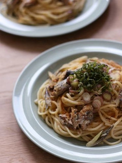 サーディンとミョウガの味噌スパゲティ-レシピのメイン写真