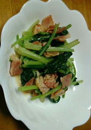 小松菜バター醤油いため-レシピのメイン写真