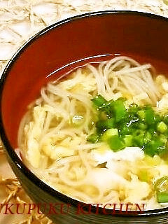 簡単♪あったか♪かきたまにゅうめん-レシピのメイン写真