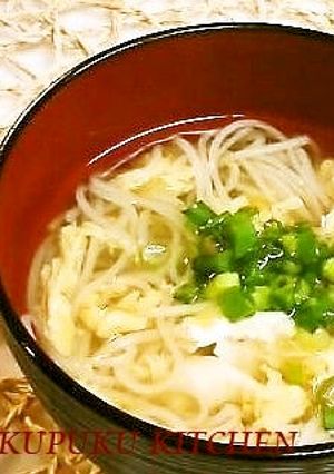 簡単♪あったか♪かきたまにゅうめん-レシピのメイン写真