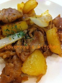 豚肉とじゃがいもの甘辛☆炒め-レシピのメイン写真