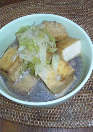 厚揚げとねぎの簡単煮-レシピのメイン写真