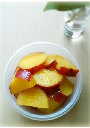 レモンできれい色✿サツマイモのほんのり煮-レシピのメイン写真