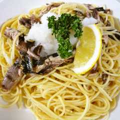 さんまとレモンのパスタ-レシピのメイン写真