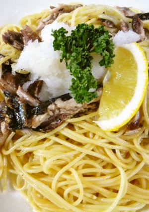 さんまとレモンのパスタ-レシピのメイン写真