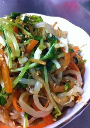 ちょっぴり甘めに☆豆苗の胡麻和え♪-レシピのメイン写真