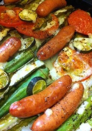 やんばるいただきます！島野菜オーブン焼き-レシピのメイン写真