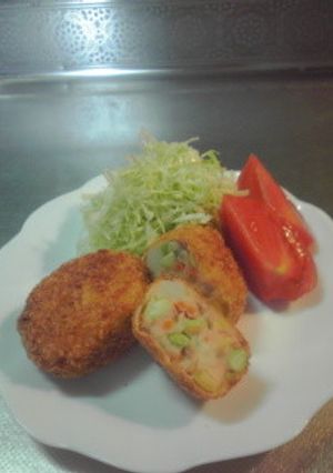 枝豆コロッケだワン-レシピのメイン写真
