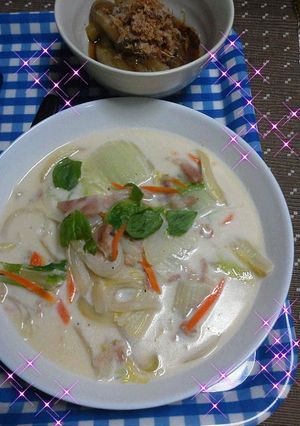 簡単♪さっぱりコク旨白菜のクリーム煮-レシピのメイン写真