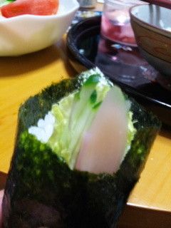 新生姜漬けで手巻き寿司-レシピのメイン写真