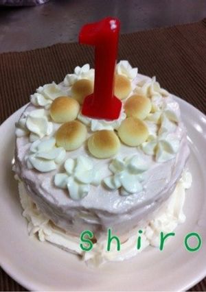 1歳のバースデーケーキ♪-レシピのメイン写真