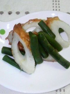超簡単♪竹輪とインゲンの簡単煮-レシピのメイン写真