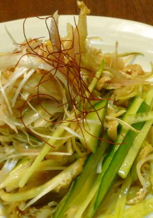 みょうが　油揚げ　きゅうり　葱のサラダ-レシピのメイン写真