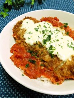 トマトチーズカツ丼-レシピのメイン写真