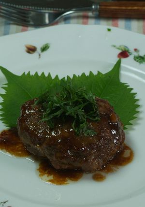 れんこん山椒ハンバーグ-レシピのメイン写真