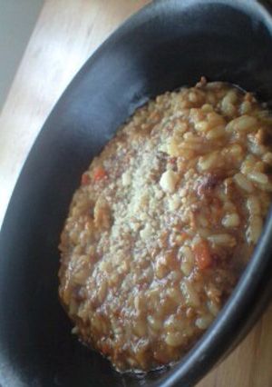 残ったカレーで簡単手抜きカレーリゾット-レシピのメイン写真