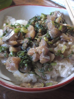 あじの薬味丼-レシピのメイン写真