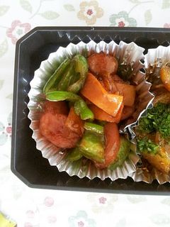 お弁当に。人参とピーマンの焼肉タレ炒め-レシピのメイン写真