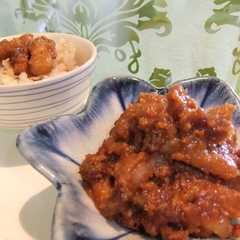 รูปของ カルピスで肉みそ♡