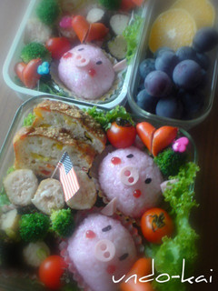 キャラ弁☆運動会用-レシピのメイン写真