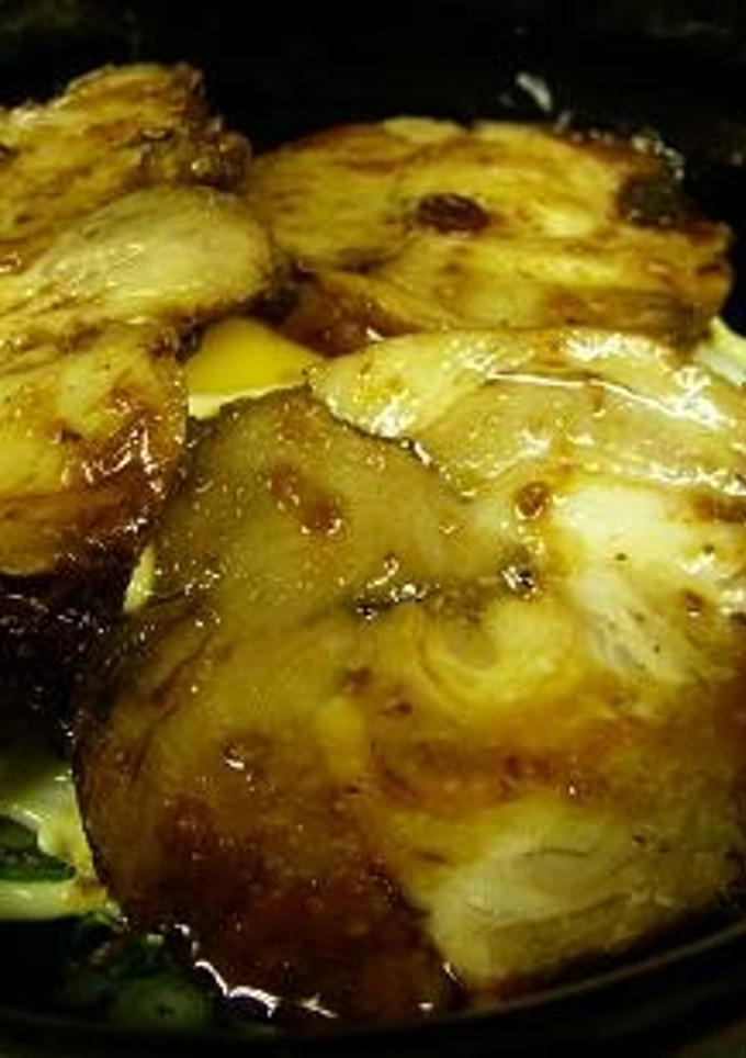 焼き豚丼　九条ネギ　目玉焼きドンッ♪-レシピのメイン写真