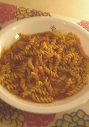 トマトとキムチのマカロニパスタ-レシピのメイン写真