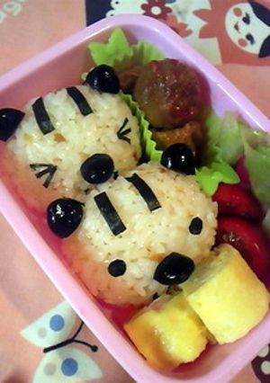 簡単りすさんおにぎり♪キャラ弁☆幼稚園弁-レシピのメイン写真